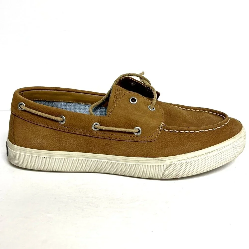 Sperry Men's Bahama Plushwave Boat Shoes Tan Size 10.5 M